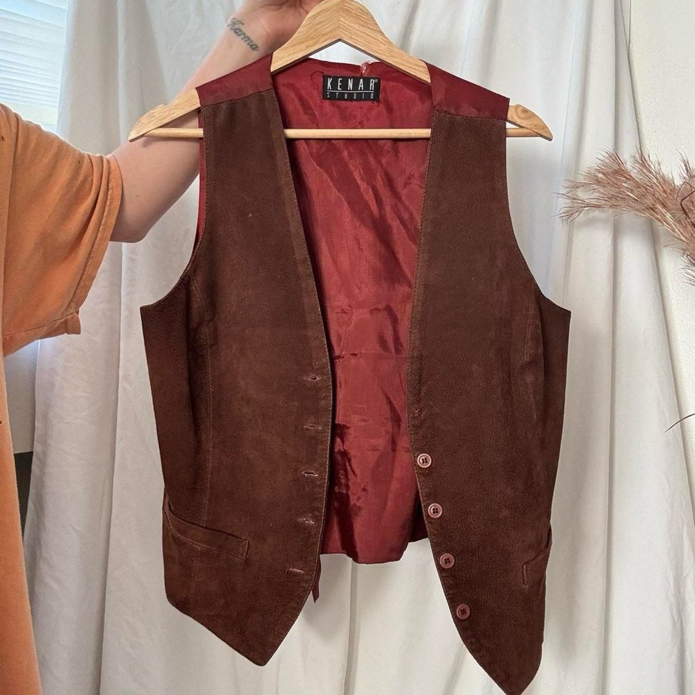 Kenar Studio 🔸▪️✨ Vntg Women’s genuine leather Vest - western chic